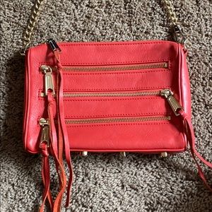 Rebecca Minkoff Red Zipper Crossbody Bag
